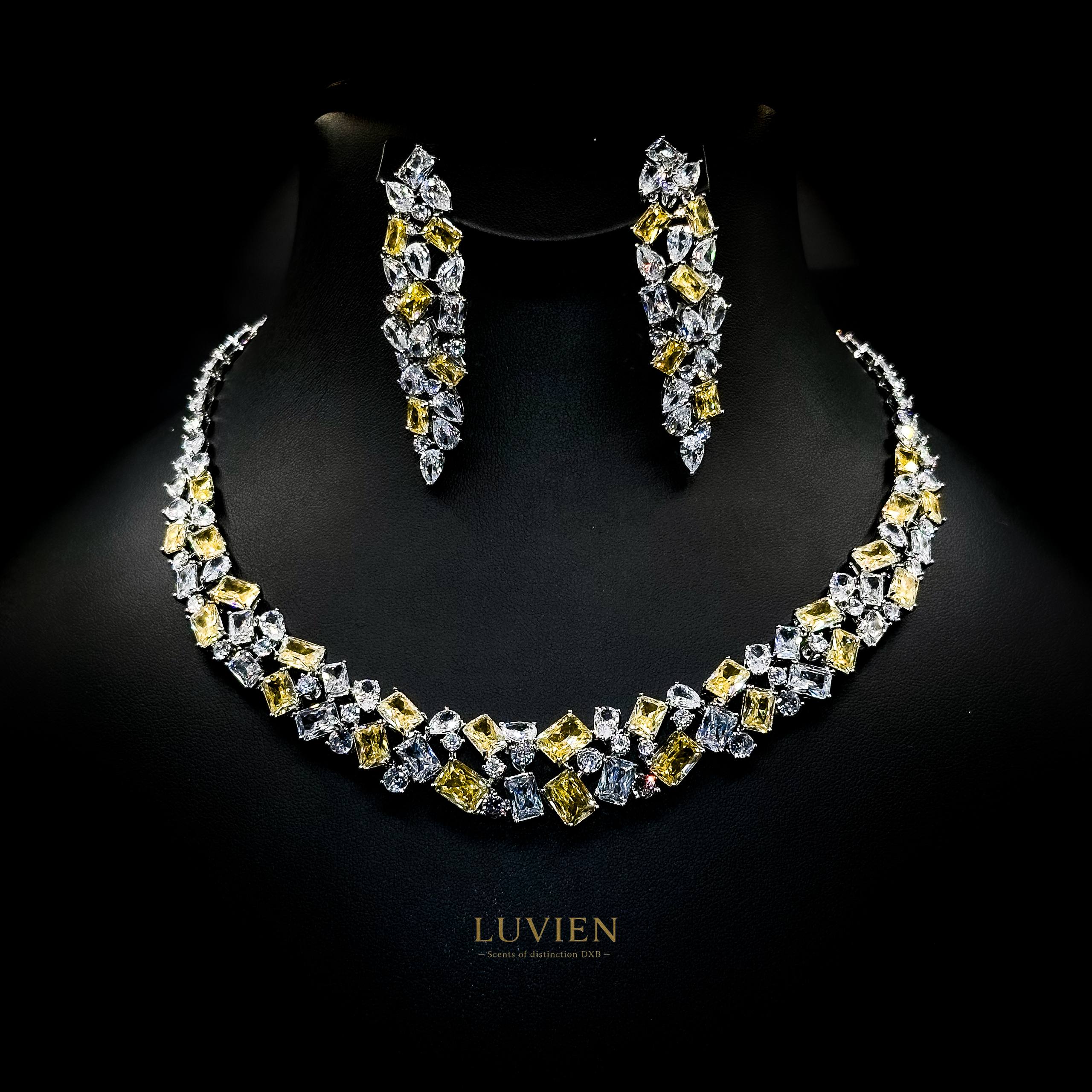 Luvien Rhea Solar Canary Zirconia Bridal Full Set
