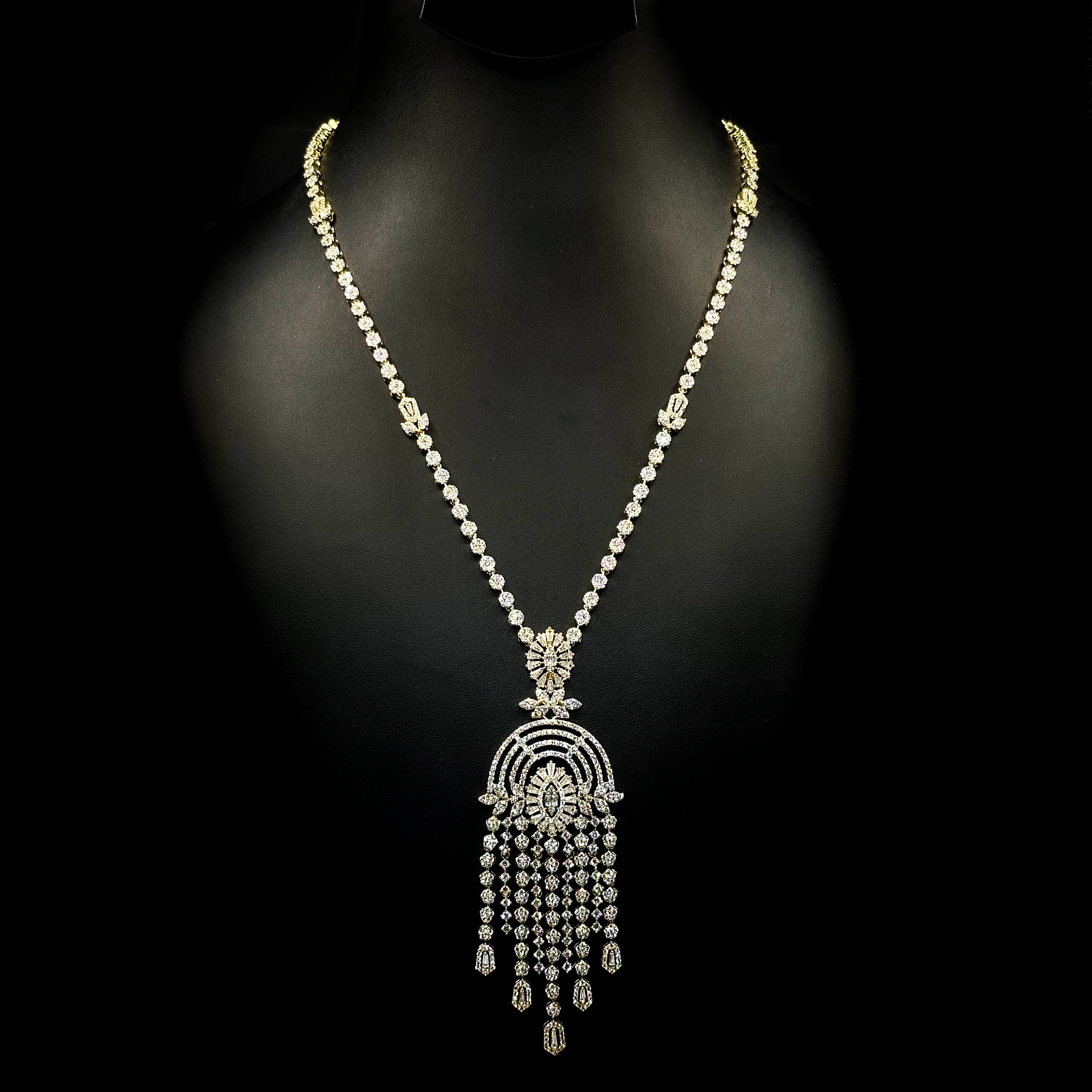 Hestia Golden Chandelier Bridal Set