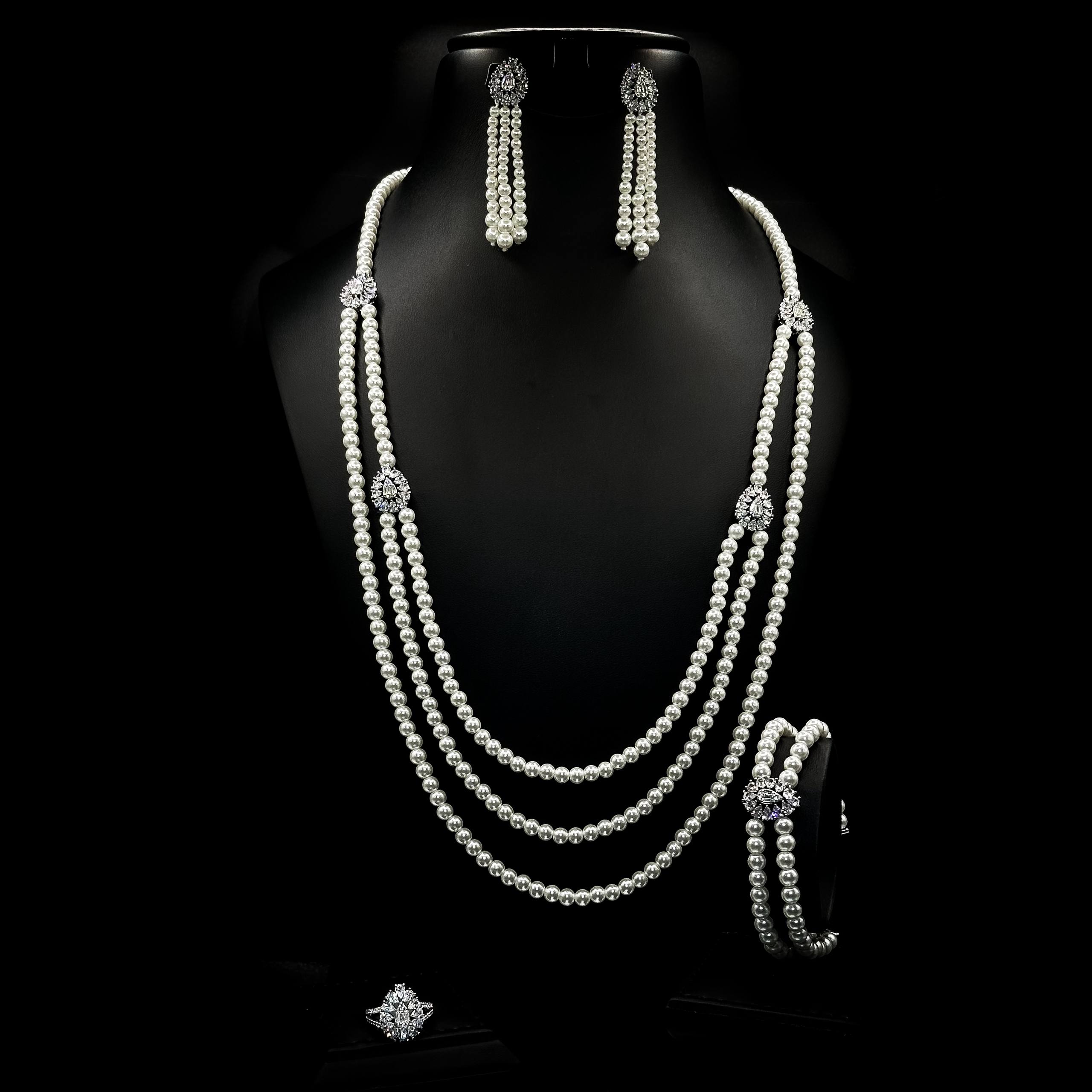 Athena Pearl Layered Set