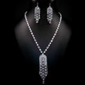 Vesta White & Light Pink Chandelier Set