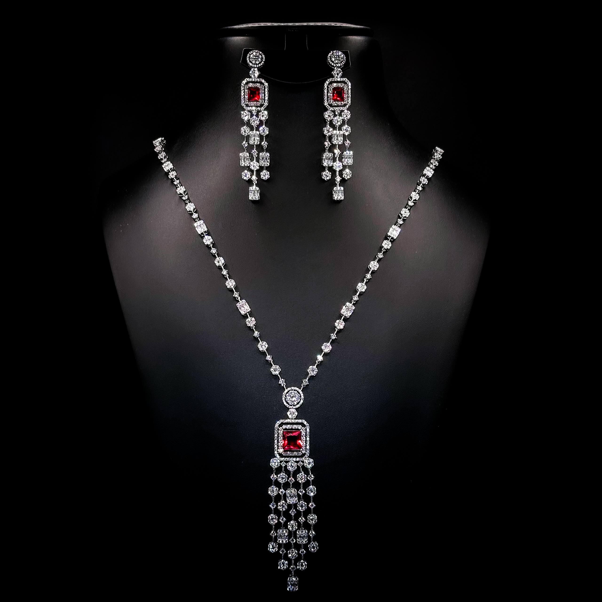 Jane Ruby Royal Tassel Set